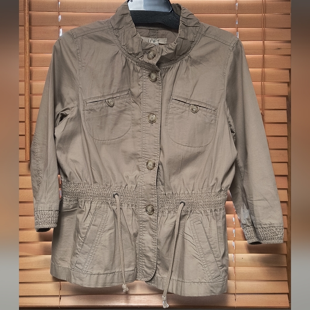 Ann Taylor loft khaki jacket